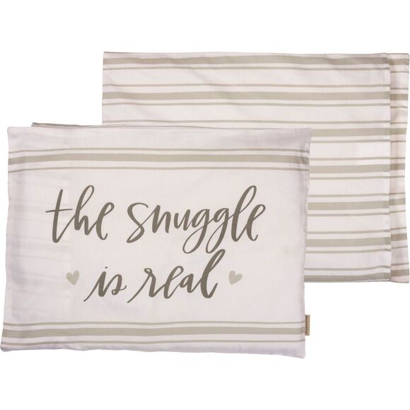 Primitives by Kathy The Snuggle is Real Single Pillowcase Standard Size - Picture 2 of 6